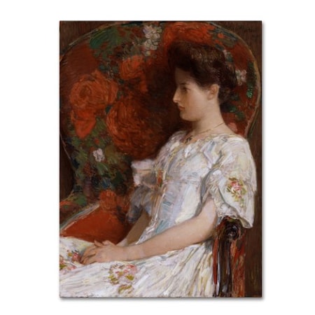 Childe Hassam 'The Victorian Chair' Canvas Art,18x24